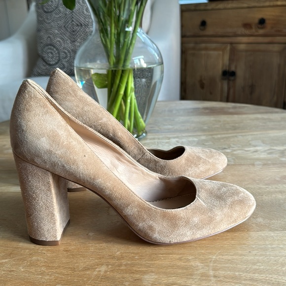 Sam Edelman Stillson Pump Oatmeal Suede Size 9 - Picture 1 of 9